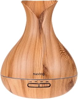 Ultrasonic Aromatherapy RGB Air Hydridiser Ultrasonic Sensor Diffuser, Wood Grain