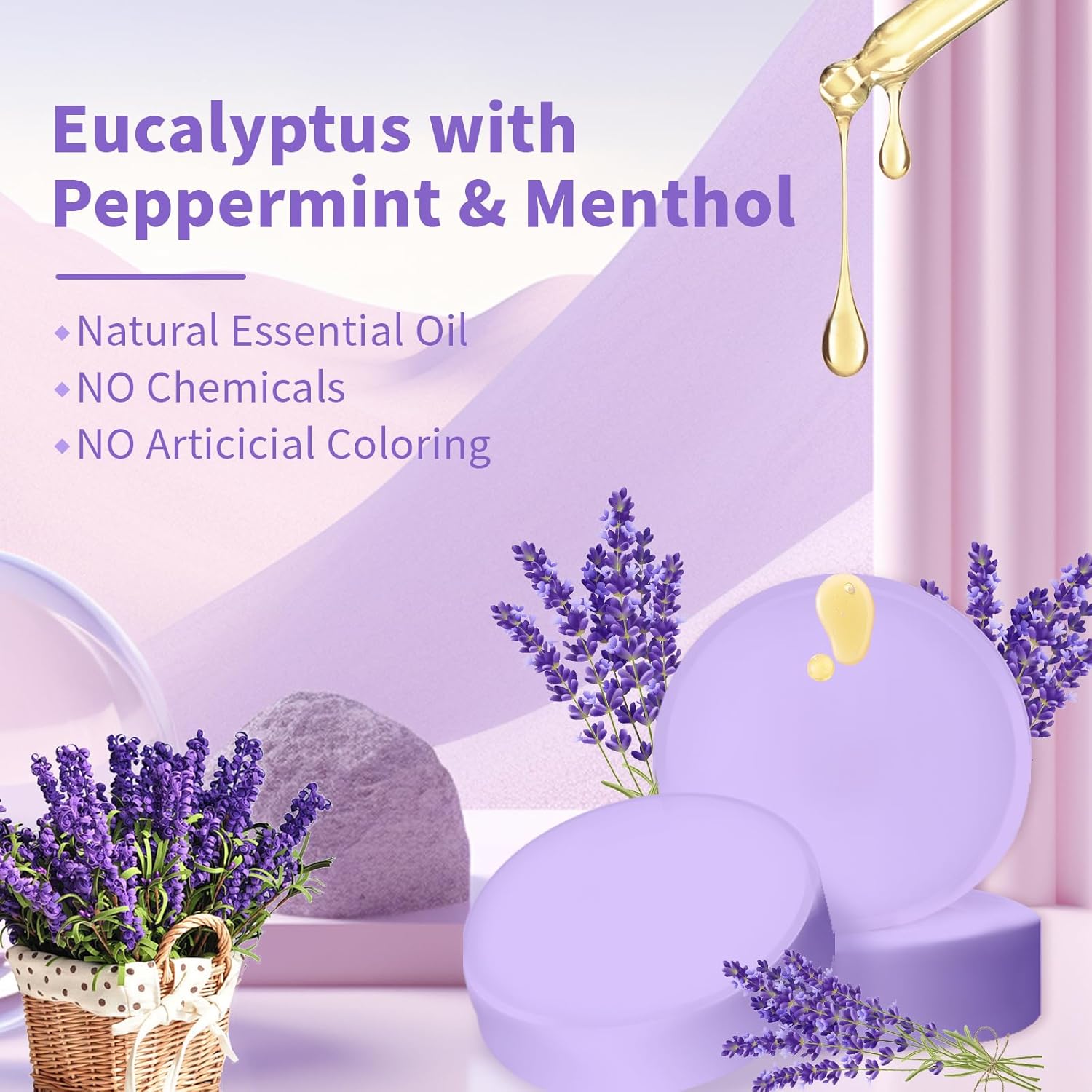 Shower Steamers Aromatherapy Gifts for Women&Men, 18-Pack Organic Eucalyptus Lavender Mint Essential Oil Shower Bombs, Self Care Stress Relief Birthday or Appreciation Gifts for Mom/Dad/Wife/Friends