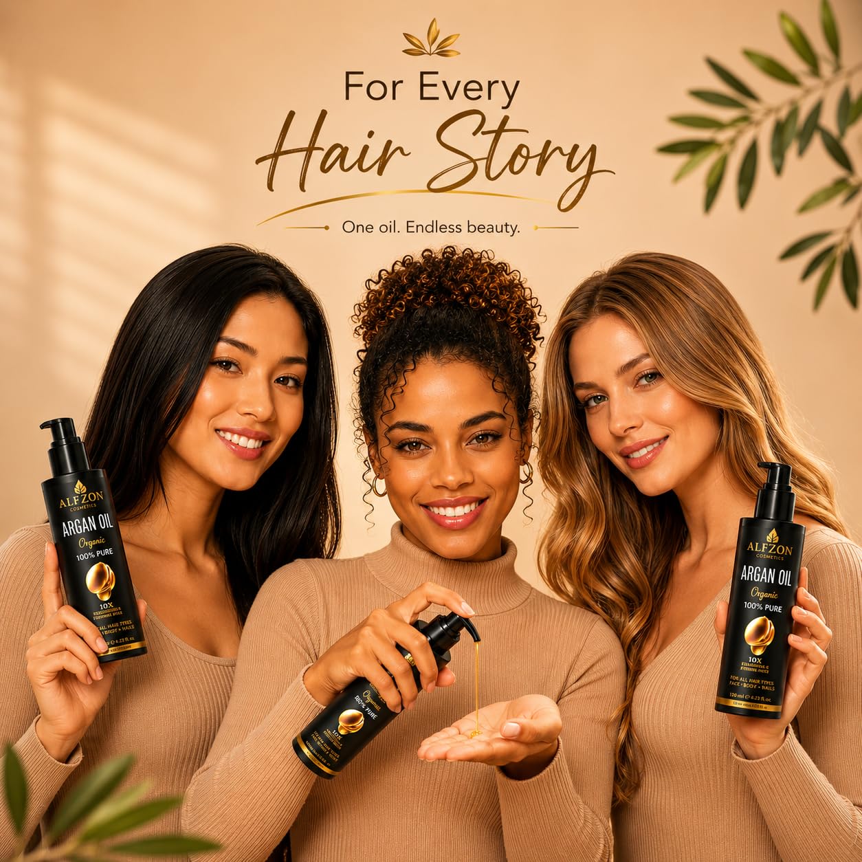 Moroccan Argan Oil 100% Pure USDA Organic Cold Pressed Unrefined – Deep Moisturizing Hair & Scalp Treatment for Dry, Damaged, Curly & Frizzy Hair – Face & Skin – 3.38 Fl Oz Glass Bottle