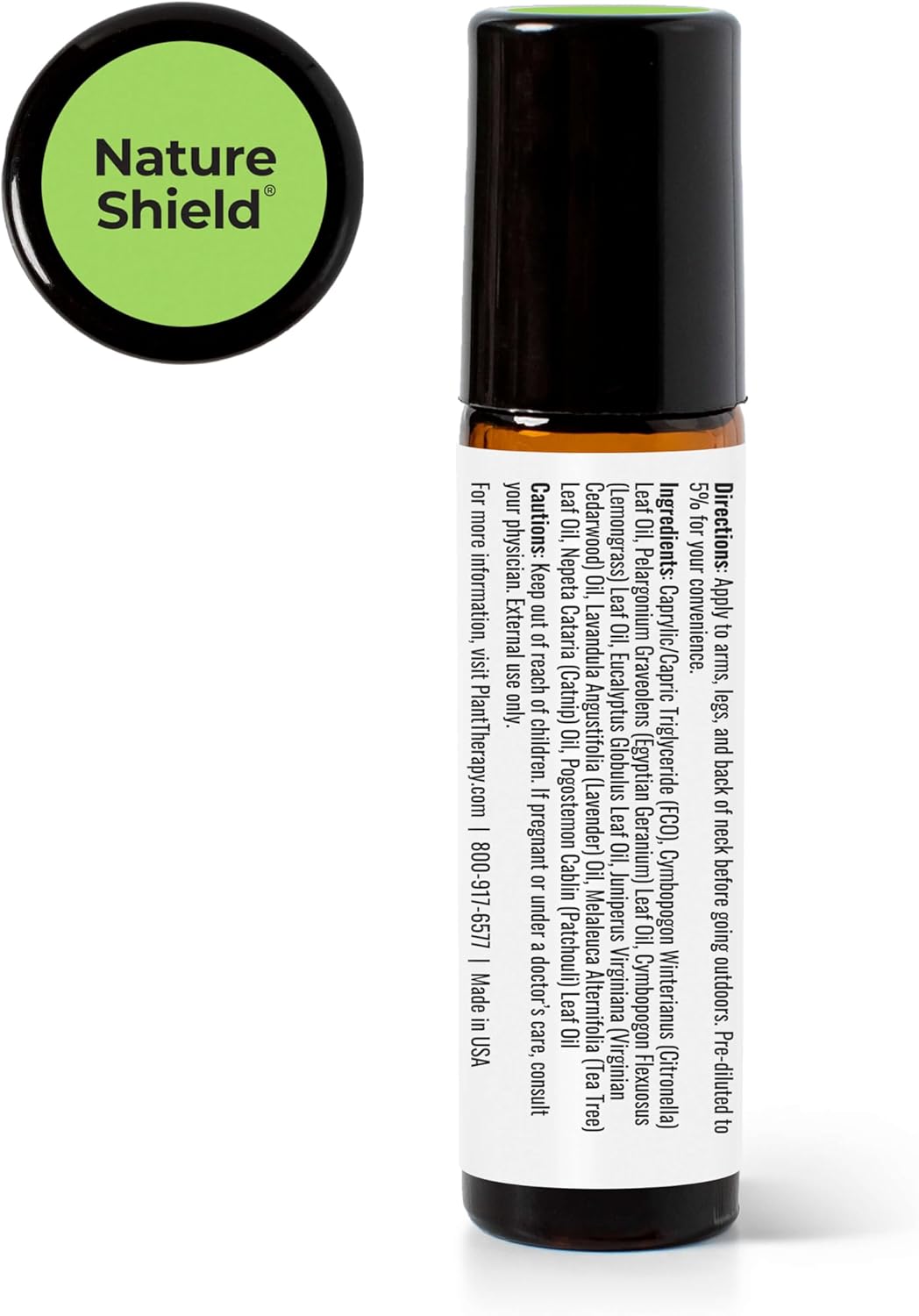 Plant Therapy Nature Shield Essential Oil Blend Pre-Diluted Roll-On 10 mL (1/3 oz) 100% Pure, Natural Aromatherapy (Pack of 2)