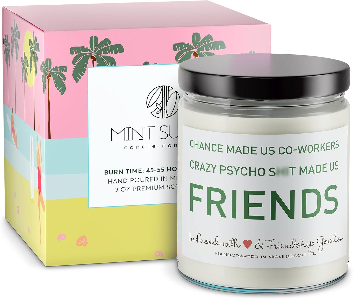 Candles for Coworkers - Funny Gift for Coworker - Hand Poured in The USA - 9 oz - Cute Christmas Friendship Gifts Ideas