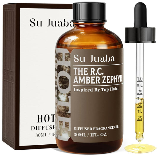 SU JUABA The R.C. Amber Zephyr Diffuser Oil Luxurious Hotel-Inspired Scent - Ambergris Sea Breeze Abies Fabri for