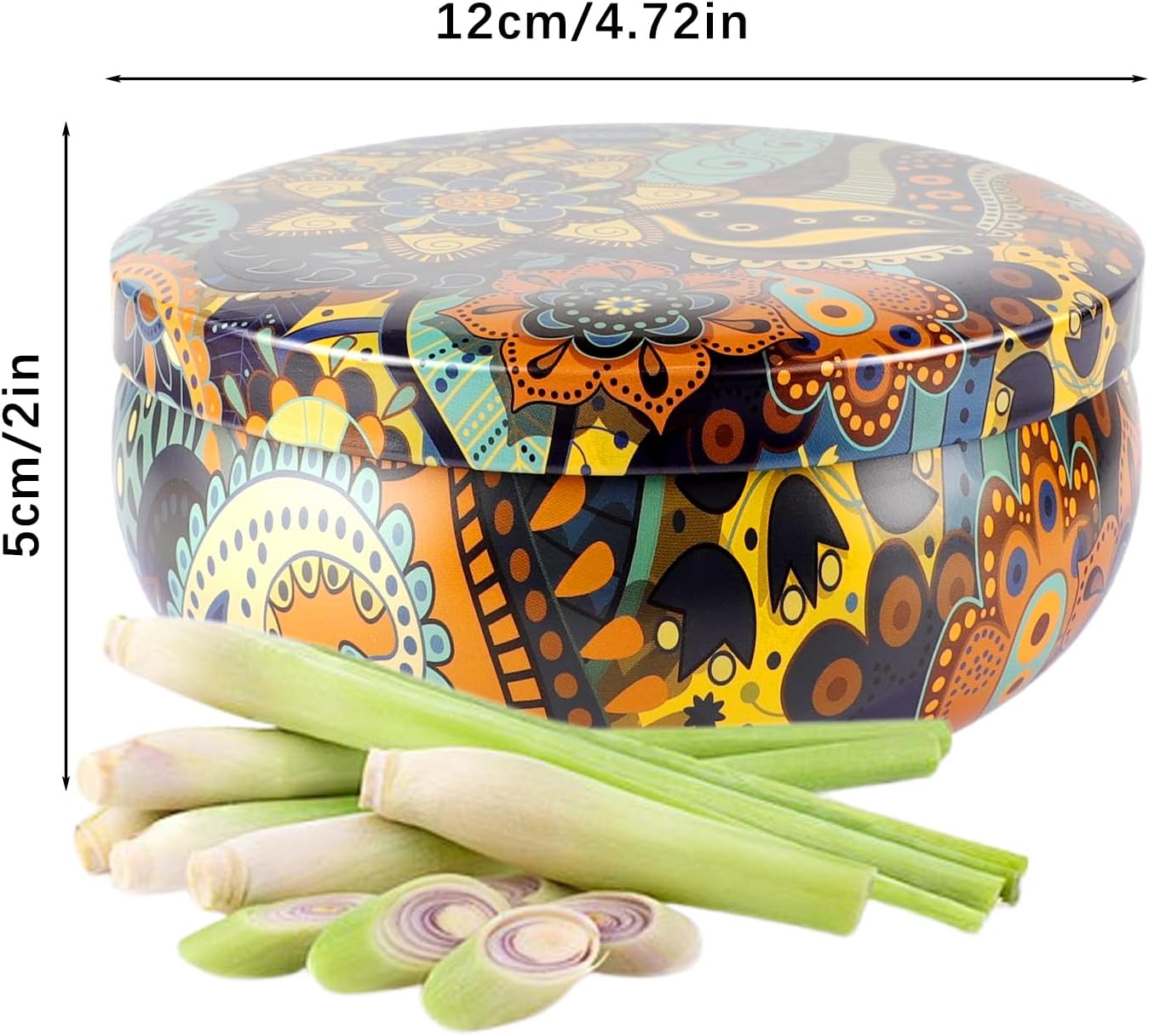 4 x 12oz Large Citronella Candle Outdoor，3 Wick Natural Soy Wax Summer Candle Bulk for Home, Garden Yard Balcony Camping Party ，200 Hours Long Burning