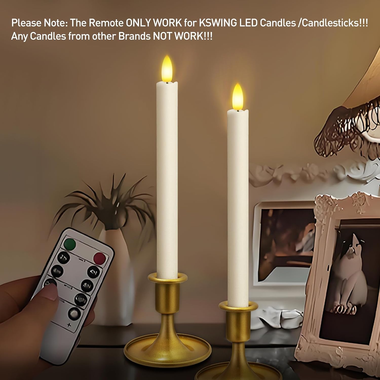 KSWING 10 Key Remote Controller Only Work for KSWING LED Candles/Candlesticks