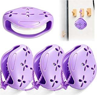 3 Pack Shower Steamer Holder with Suction Cups, Adjustable Lanyard Silicone Bathroom Accessory, Non-Slip Aromatherapy Diffuser Container for Shower Tablets, White and Blue