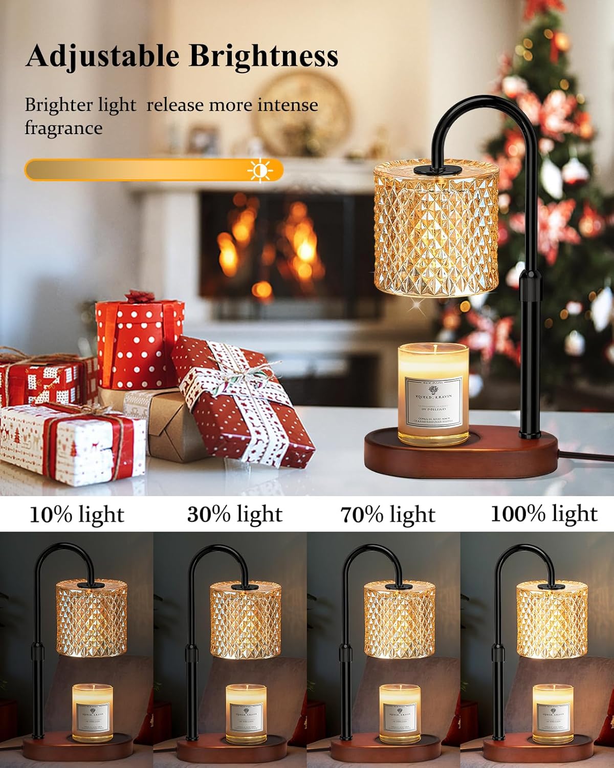 Engpure Candle Warmer Lamp with Timer Dimmer Height Adjustable for Women Birthday Gift, Mothers Day Gift, House Warming Gifts New Home Decor, Electric Candle Warmer Gifts for Women