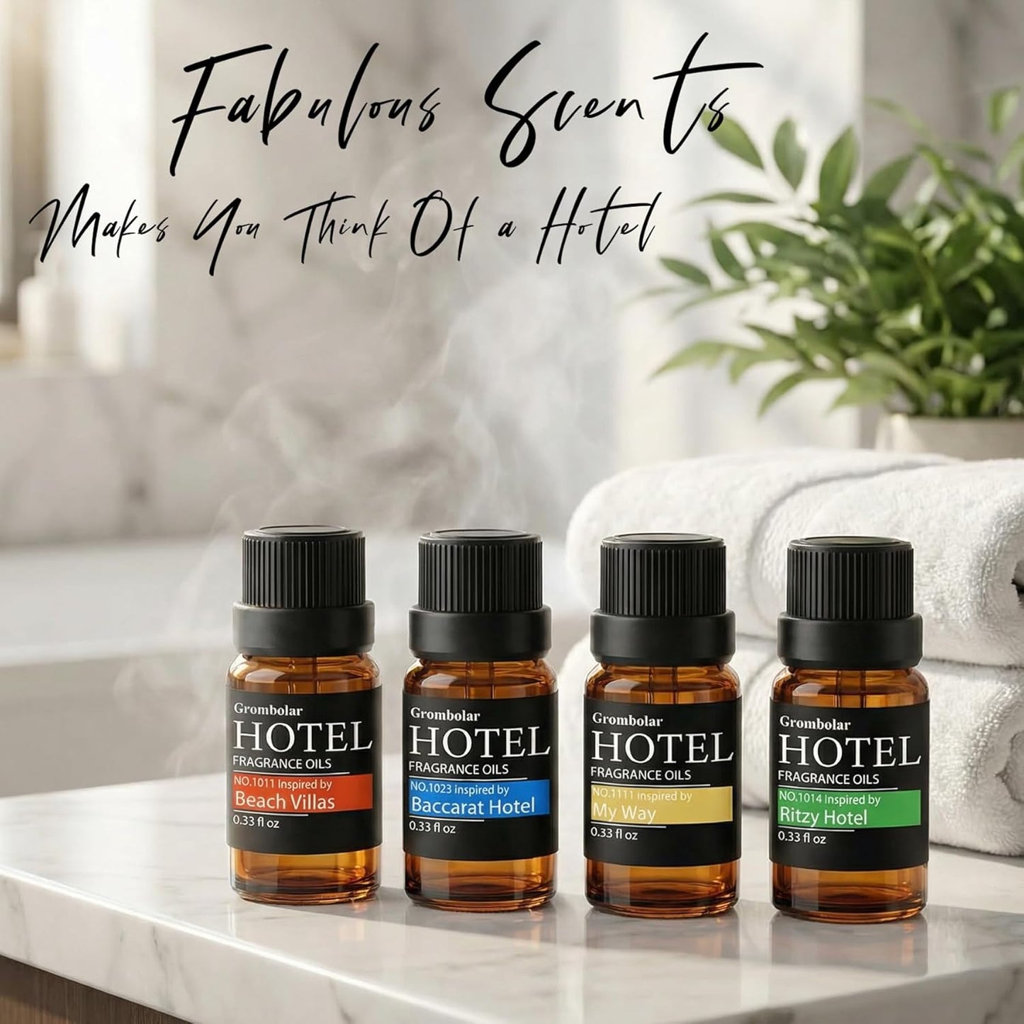 Essential Oils Set-Hotel Collection Diffuser Oil Gift Set,Premium Essential Oil for Diffusers, Home Care, Fragrance, Humidifiers