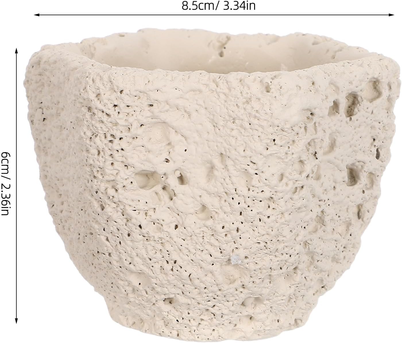 Concrete Match Holder - Cute Matchstick Boxes Modern Decorative Toothpick Organizer for Home,Fireplace, Table, Candles, Match Jar for Kitchen Beige