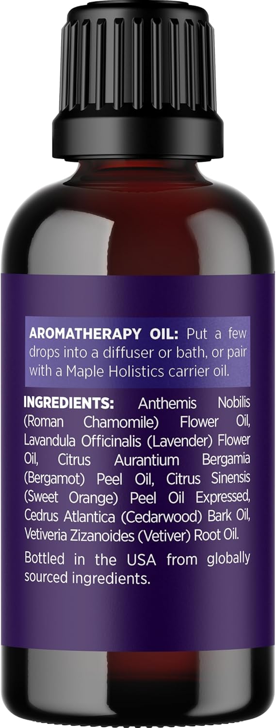 Sleep Essential Oil Blend for Diffuser - Snooze Blend Essential Oil for Sleep with Lavender Roman Chamomile Cedarwood and More - Aromatherapy Oil Blend for Peaceful Nighttime Relaxation