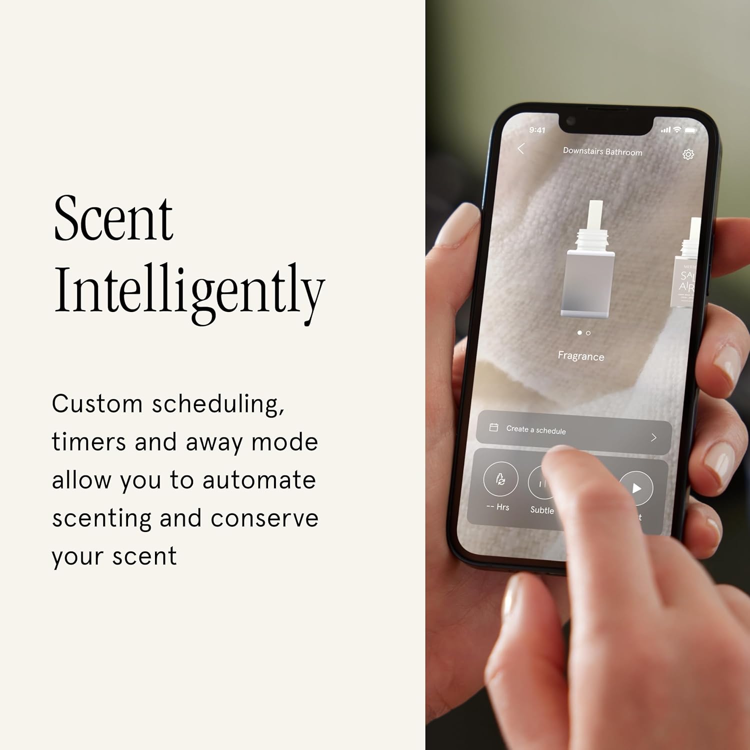 Pura Plus Smart Home Fragrance Diffuser for Large Spaces - Adjust Scent Intensity, Set Schedules, Timers & More in Pura App - Fragrances Sold Separately - White