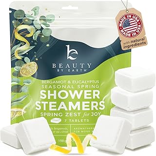 Shower Steamers Aromatherapy - USA Made with Natural, Organic Ingredients & Eucalyptus Essential Oil, Large Shower Bombs, Energizing Sport Shower Tablets for Men & Women, Unique Self Care Gifts