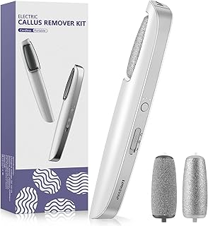 LINKEVAP Electric Callus Remover for Feet, Professional Pedicure Kit Foot Scrubber for Dry, Dead, Cracked, Hard Skin, at Home Feet Spa Care Kit for Men & Women (Cold White)
