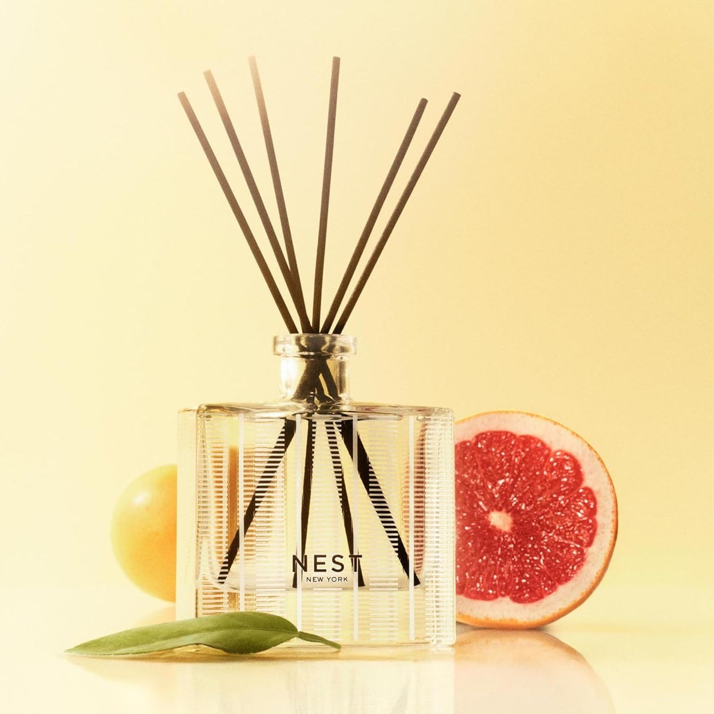 NEST New York Reed Diffuser Liquid Refill, Grapefruit - 5.9 fl oz - Fragrance for Up to 90 Days - Flame Free