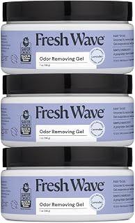Fresh Wave Lavender Odor Removing Gel, 7 oz., Pack of 3 - Safer Odor Absorbers for Home, Natural Plant-Based Odor Eliminator, Every 7 oz. lasts 15-30 Days, For Cooking, Trash & Pets