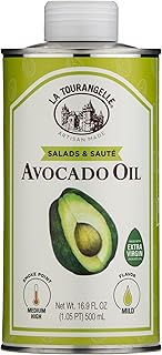 La Tourangelle Avocado Oil 16.9 Fl Oz, All-Natural, Artisanal, Great for Salads, Fruit, Fish or Vegetables, Buttery Flavor