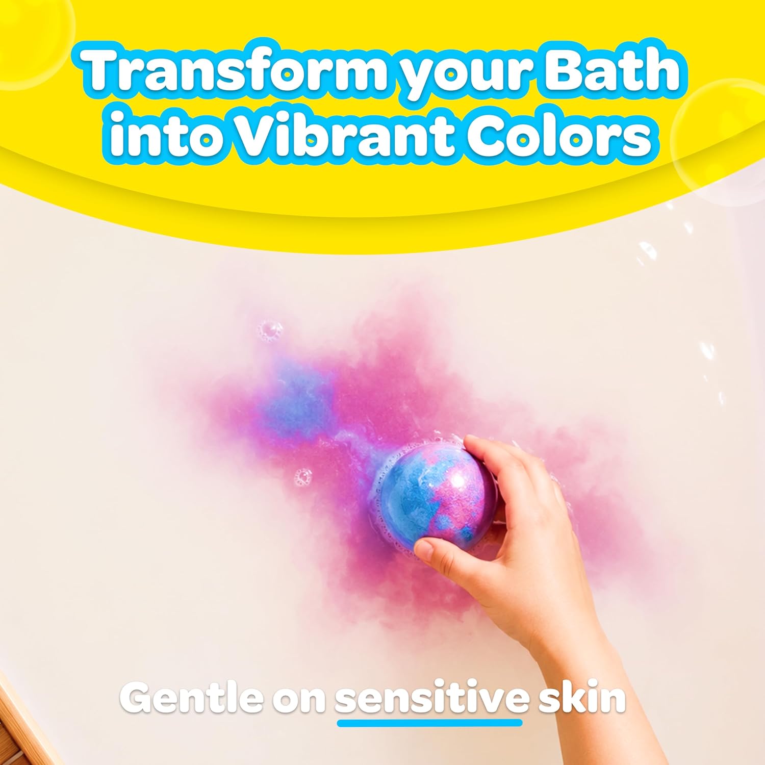 Crayola Color-Twist Bath Bombs Deluxe 25 Pack, Individually Wrapped Color Changing Bath Bombs with Surprise Inside Color, Non-Toxic, Safe for Sensitive Skin