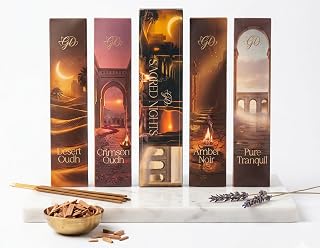Premium Guruji Divinity Sacred Nights Incense Gift Set | Hand-Rolled Masala Incense for Meditation, Yoga & Home Fragrance