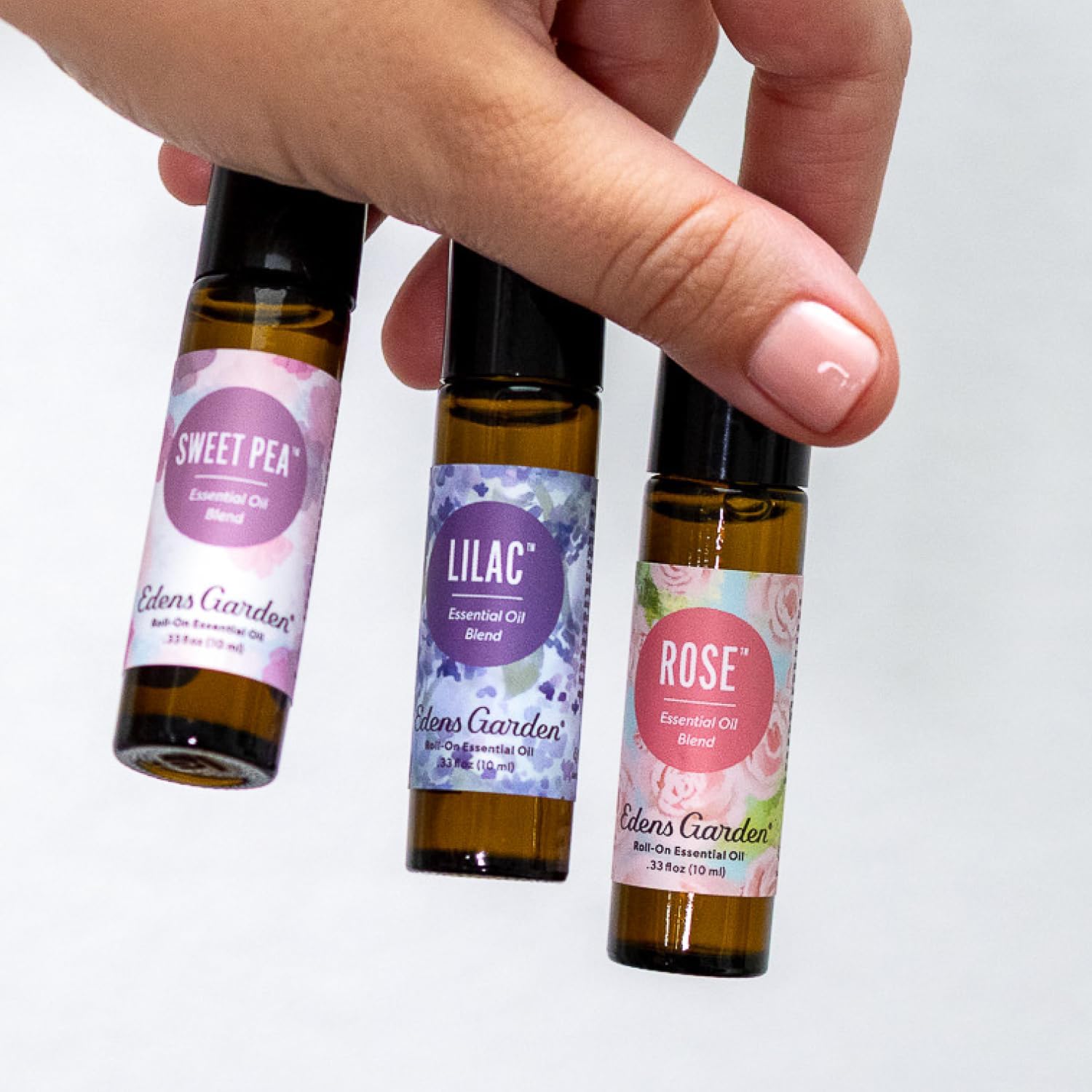 Edens Garden Rose Essential Oil Roll-On – Pre-Diluted Floral Blend, 100% Pure Aromatherapy & Natural Perfume for Romance & Self-Care, Skin Safe, 10 ml (.33 fl oz)