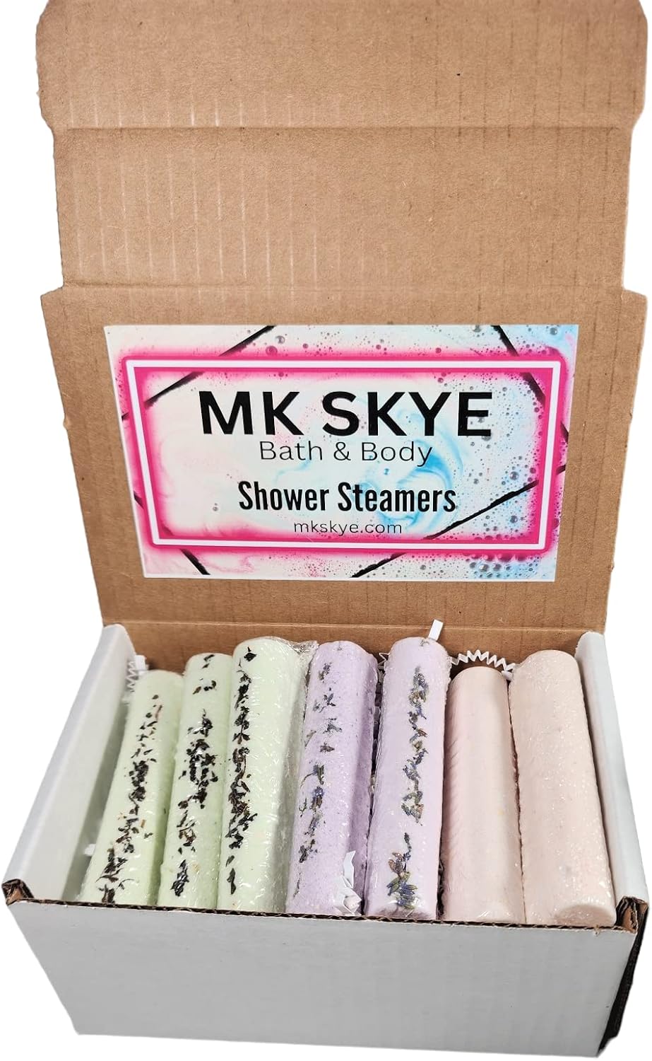 Shower Steamers, 8 pack, Bath gift box, Galentine Gift, Valentine's Day Gift, Shower Bomb, Stress relief, Shower Bombs with Essential, Shower Steamers Aromatherapy