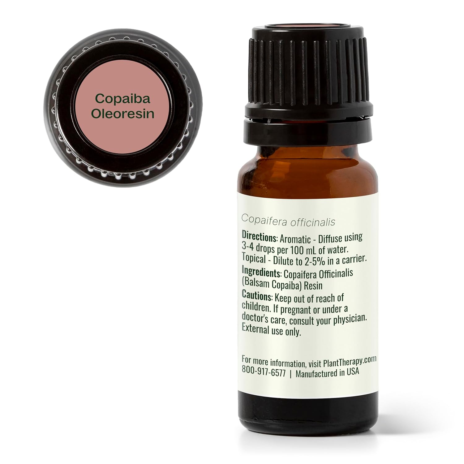Plant Therapy Copaiba Oleoresin 10 mL (1/3 oz) 100% Pure, Undiluted, Aromatherapy, Soothing Natural Pain Relief and Skin Care