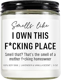 Younift Funny Scented Candle, House Warming Gifts New Home, Housewarming Gifts for Women, Men, Couple, New Homeowner - First Apartment Essentials - Closing Presents for Home Buyers - 9 oz