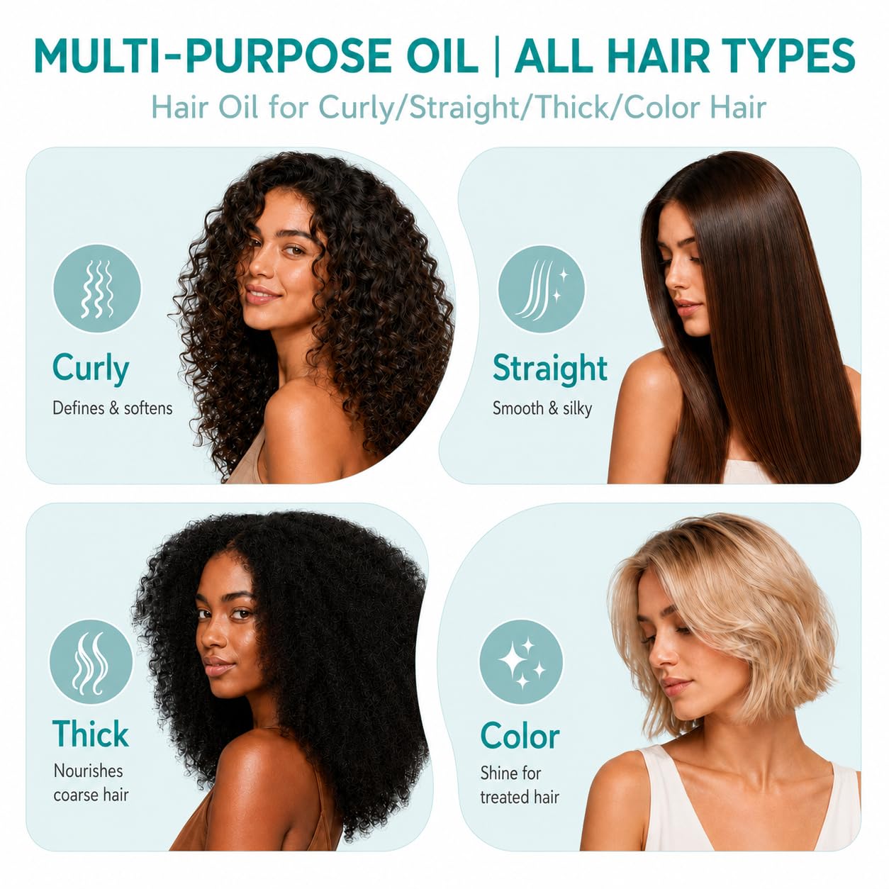 Moroccan Argan Oil, Hair Oil for Frizzy Hair, Morroccan Hair Care Oil Natural Serum Help Split Ends Dry Scalp Hair Care Products Strengthen Dry Damaged Curly Long Curly Hair Treatment Heat Protectant