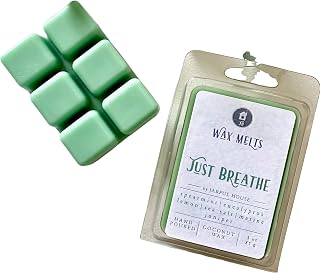 Aromatherapy Wax Melts Just Breathe, Relaxing Fresh Scent Eucalyptus Lemon Mint Wax Cubes, Coconut Tarts