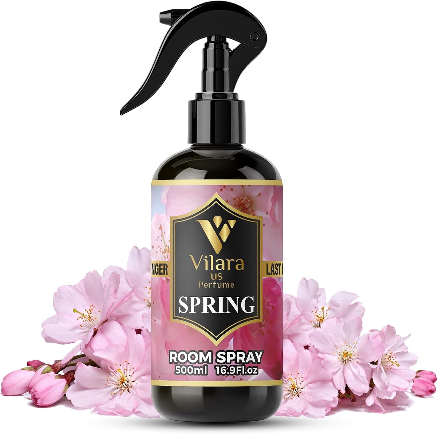 Vilara US Room Spray Freshener – Long-Lasting Luxury Perfume Scent, Linen & Fabric Spray for Bedding, Furniture, Home & Bedroom Aromatherapy – 16.9 fl oz (Spring)