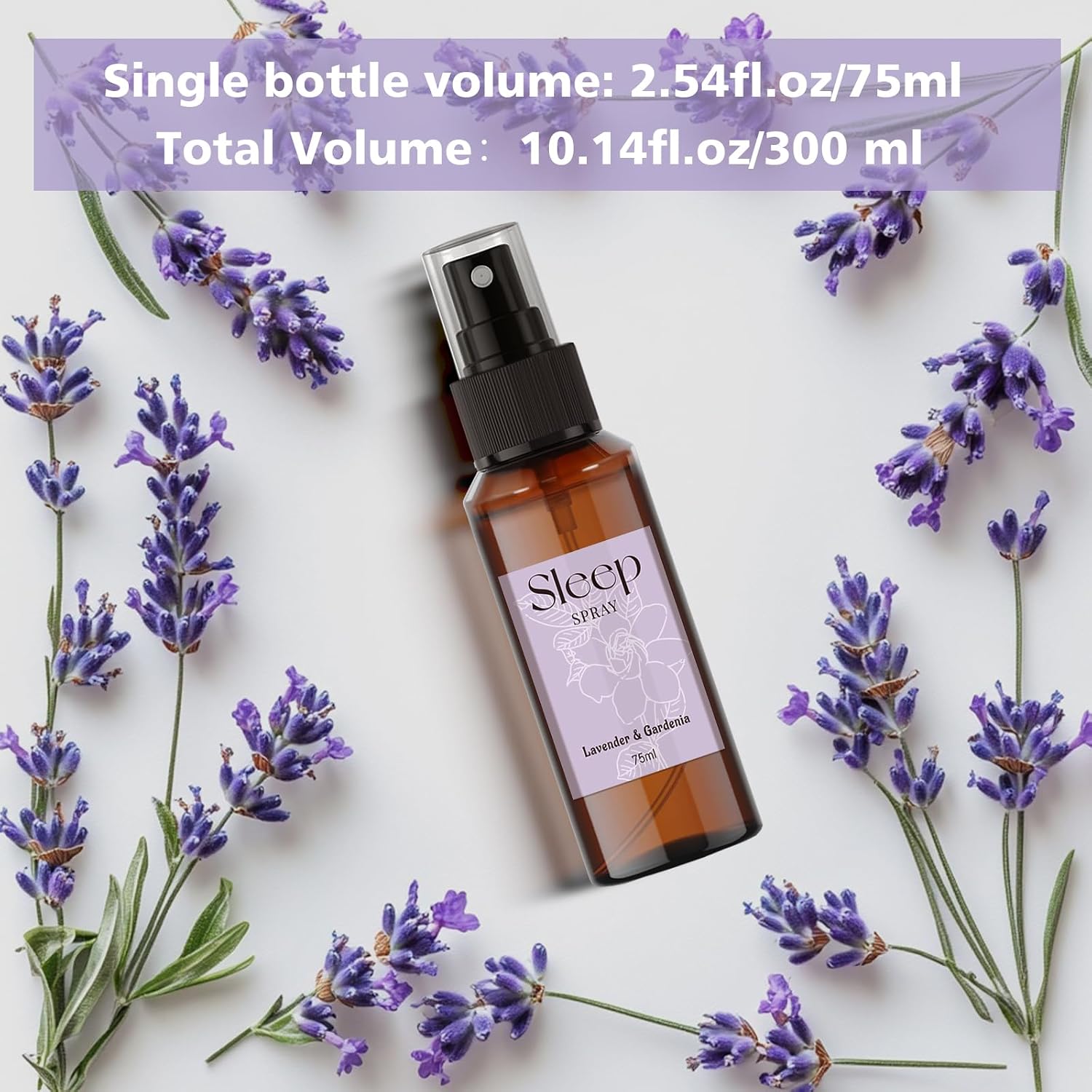 SCENTORINI Sleep Spray, 10.14 oz Pillow Spray for Sleep Calming, Lavender Essential Oil, 4 Pack Relaxing Aromatherapy Mist for Bedding, Liners, Room Spray Air Freshener