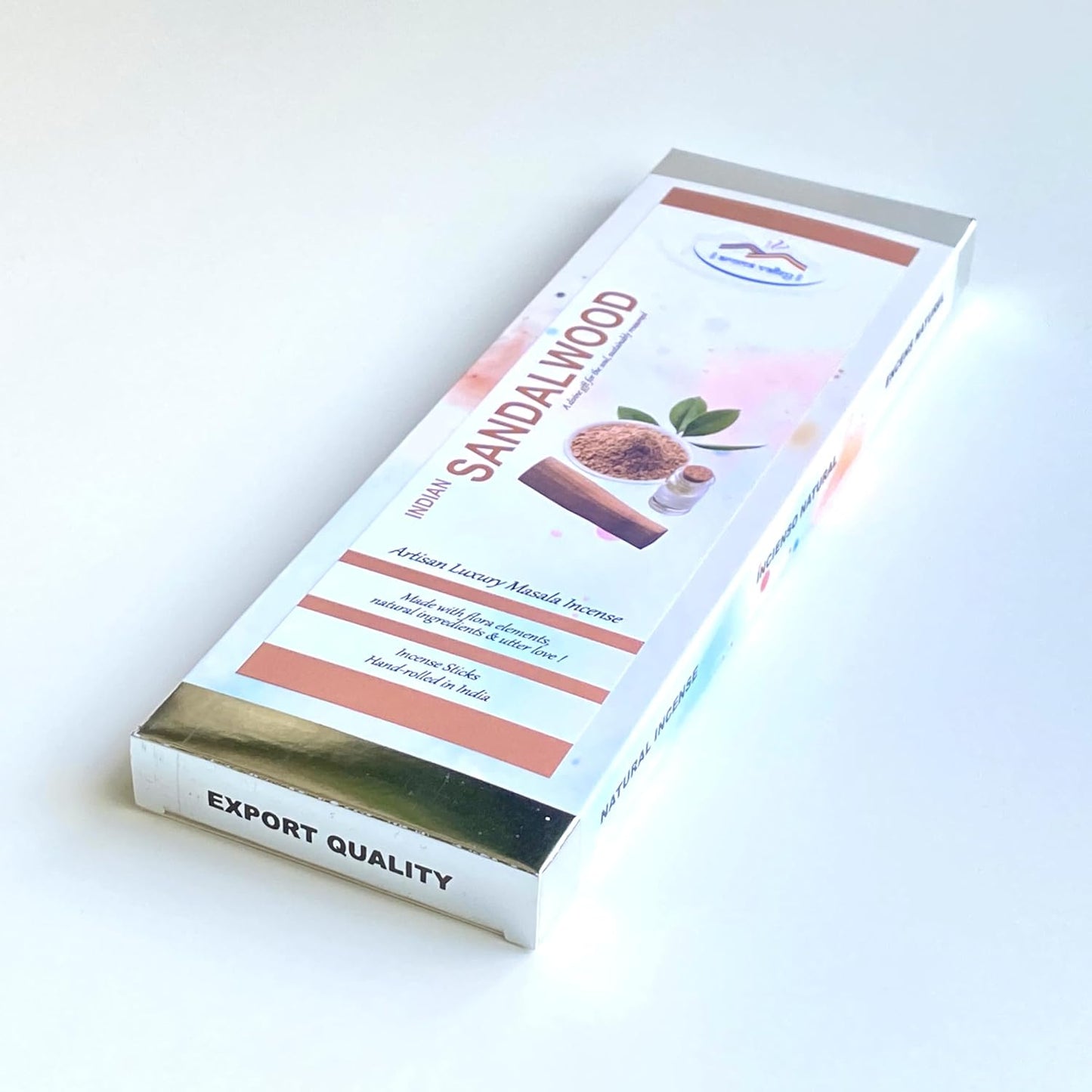 Indian Sandalwood Incense Sticks - Artisan Luxury Masala Incense - Divine Scent for Home, Meditation & Aromatherapy - Handrolled 30 Sticks