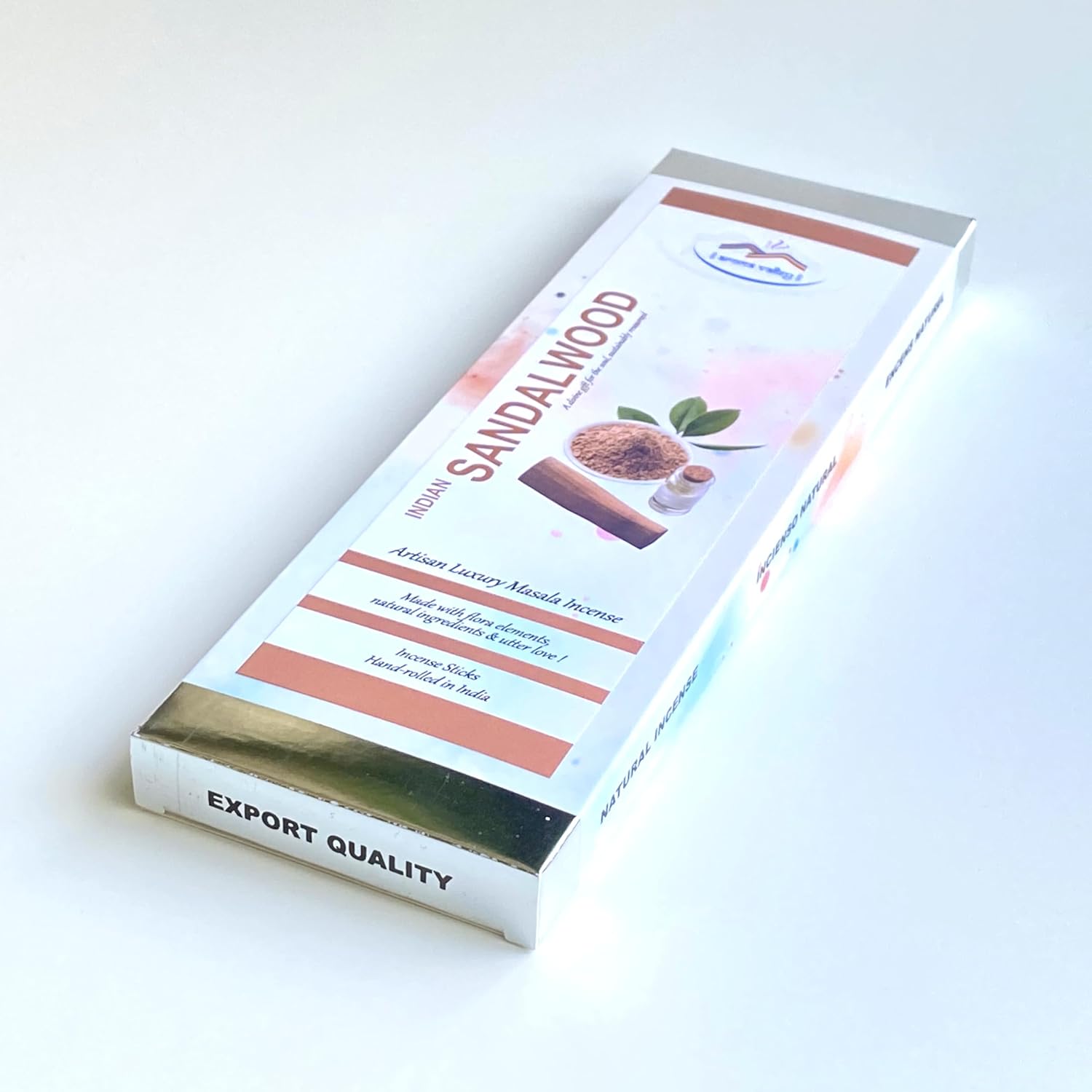 Indian Sandalwood Incense Sticks - Artisan Luxury Masala Incense - Divine Scent for Home, Meditation & Aromatherapy - Handrolled 30 Sticks