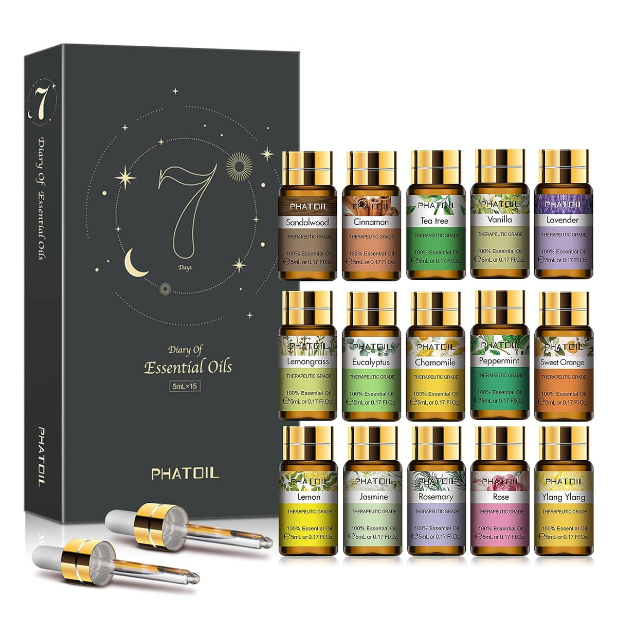 PHATOIL Essential Oils Gift Set 15 x 5ml