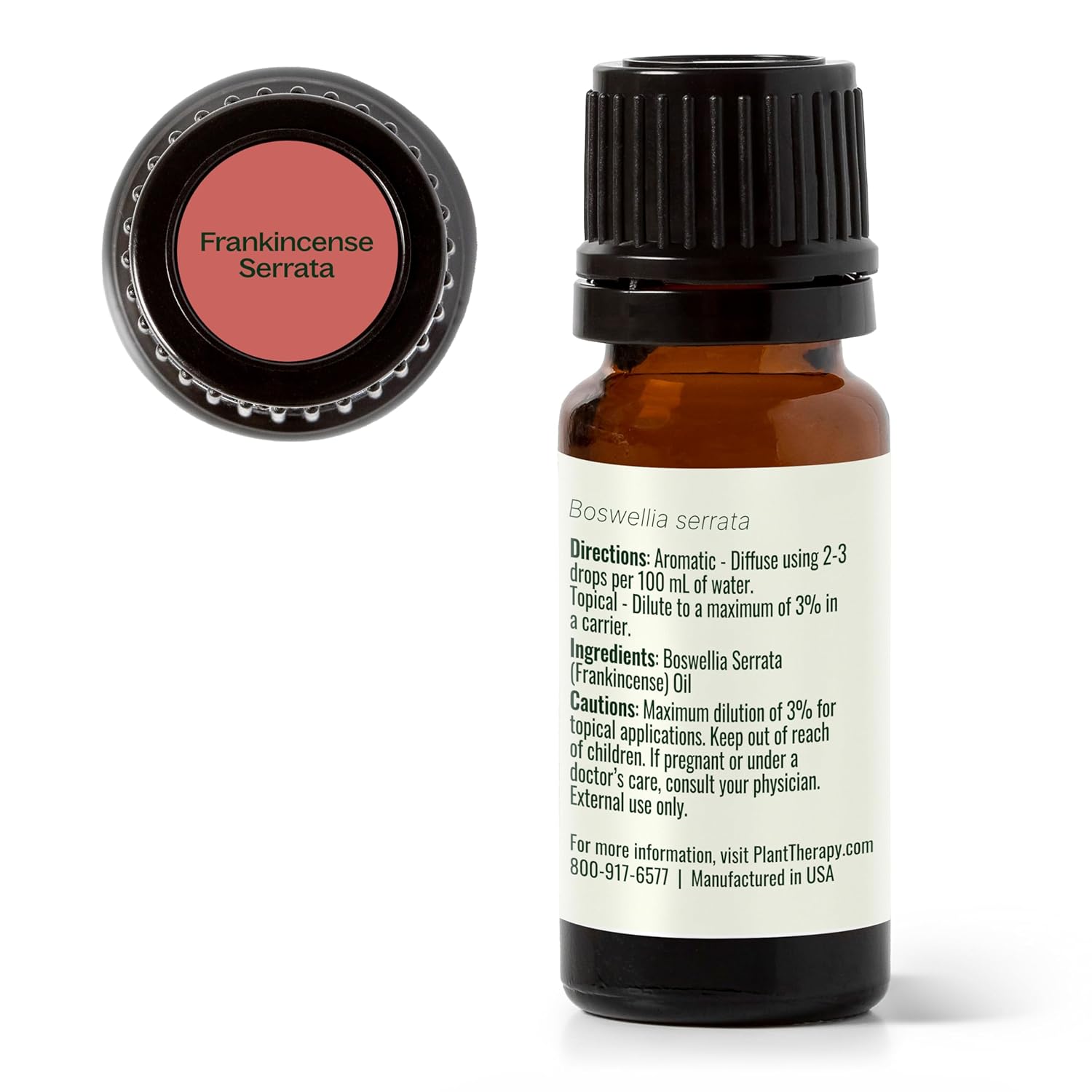 Plant Therapy Frankincense Serrata Essential Oils 100% Pure, Undiluted, Natural Aromatherapy, Frankincense Oil for Diffuser, Skin, Massage, & Joint Health, Therapeutic Grade 10 mL (1/3 oz)