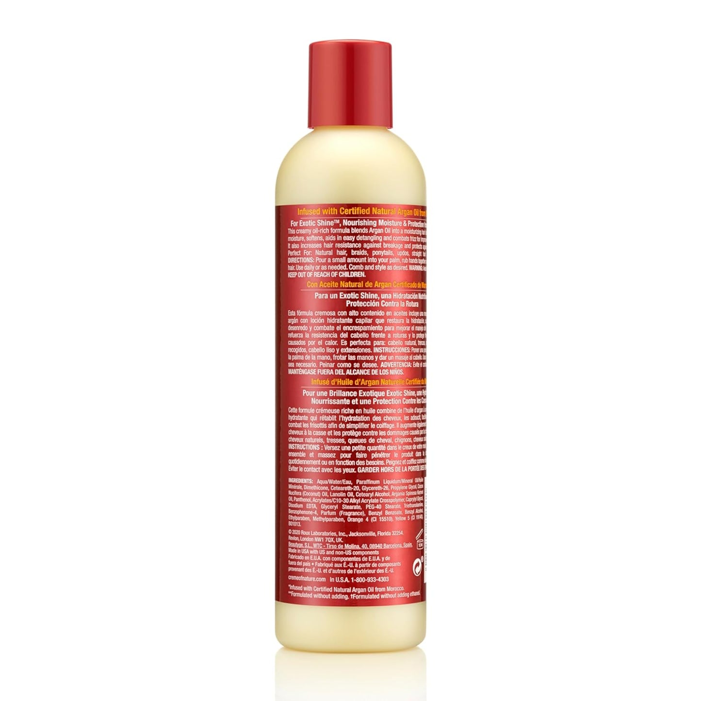 Creme of Nature Argan Oil from Morocco Creamy Oil Moisturizing Hair Lotion, Restores Moisture, Softness, Controls Frizz & Breakage, 8.45 fl oz