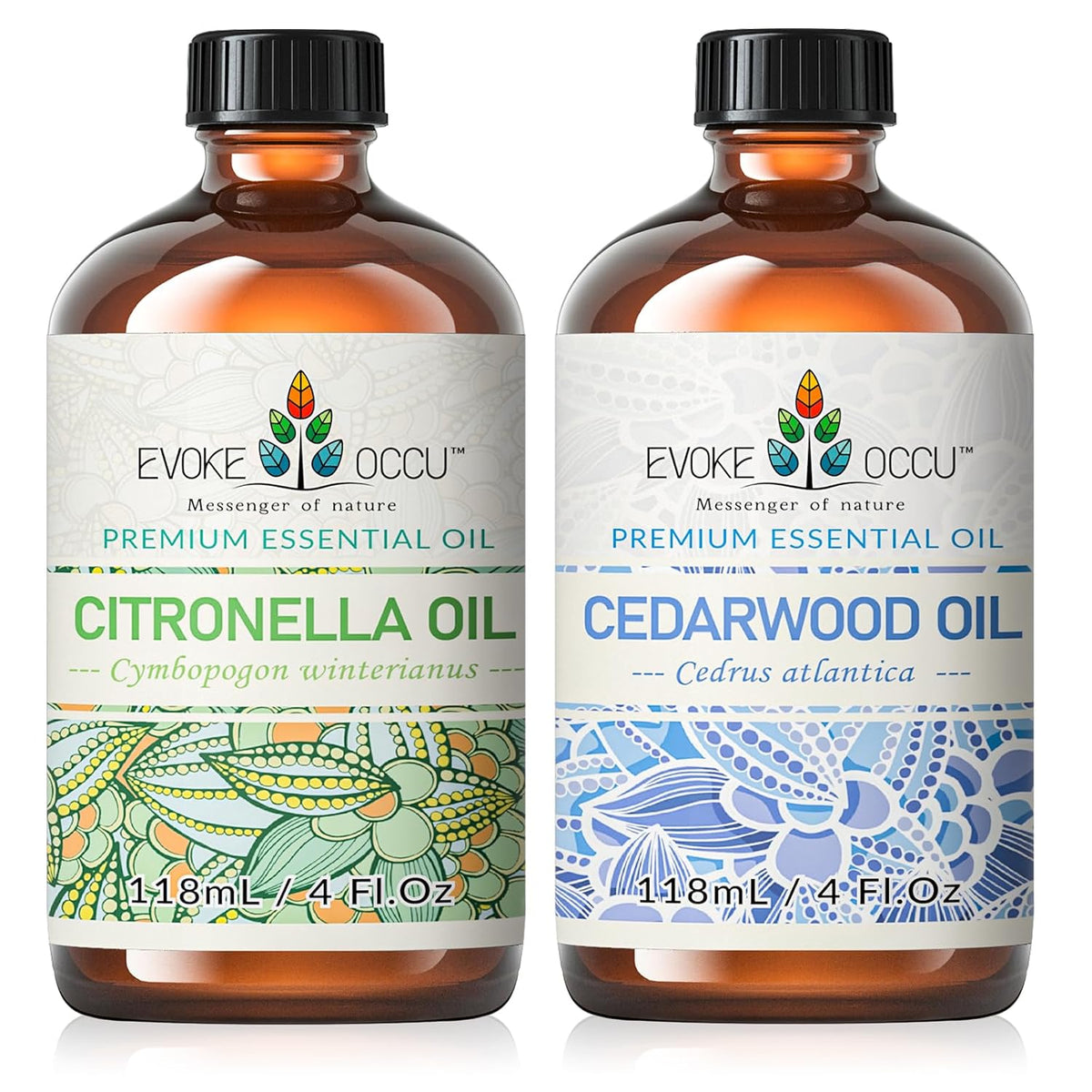 EVOKE OCCU Citronella Essential Oil and Cedarwood Essential Oil - 4 Fl Oz