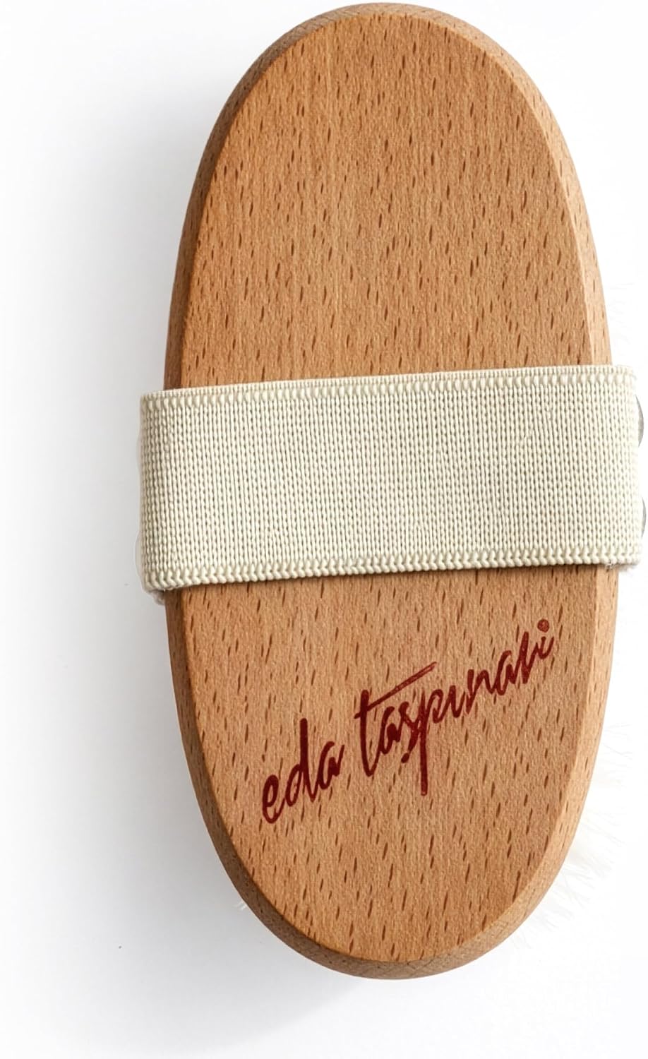 EDA Taspinar Professional Dry Brush for Body I Natural Horse Hair Bristle, Exfoliating, Lymphatic I Drainage, Cellulite, Circulation I No Shedding Spa Quality