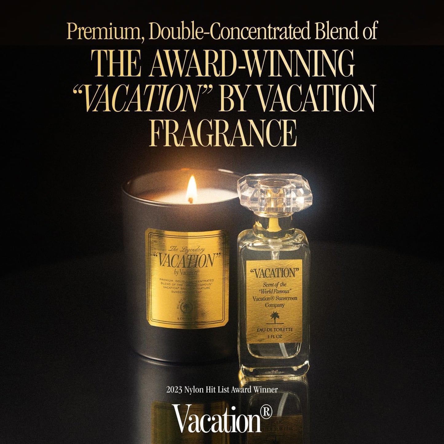 Vacation Coconut Vanilla Scented Soy Candle, 6 Ounces - Home Fragrance Candle, 50-Hour Burn, Gift for Women