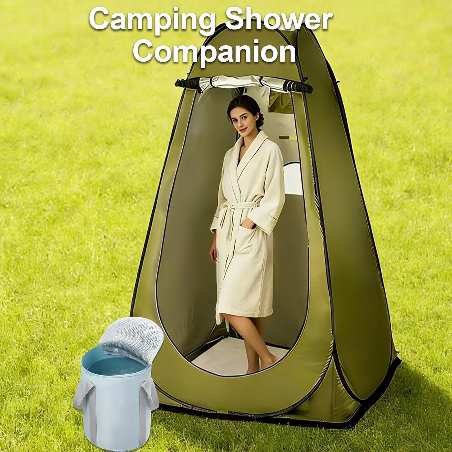 Insulated Collapsible Foot Soak Tub Foldable Bucket Home Travel Pedicure | Heat Retain insulated leakproof foldable basin for foot soak, water storage, laundry, pet bath and outdoor shower