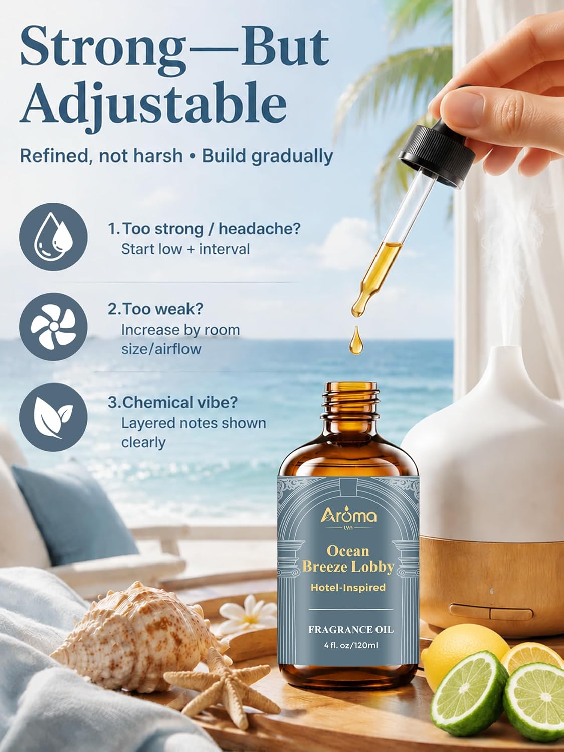 Ocean Breeze Lobby — a Hotel-Inspired Fragrance Oil that Feels Like a Coastal Resort Lobby, Diffuser Oil for Home for Diffusers and Crafting