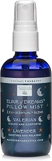 Earth Therapeutics Elixir of Dreams Pillow Mist – Natural Mist with Therapeutic Essences of Valerian Root & Lavender – Natural Relaxation Aid