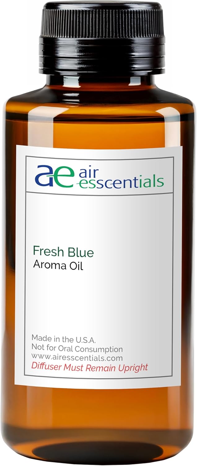 Fresh Blue Aroma Oil, Essential Oils Blend for Diffusers & Scent Machines, Mandarin, Ozone & Cardamom Blend, Aromatherapy, Cold Air Diffuser Compatible, 300 mL