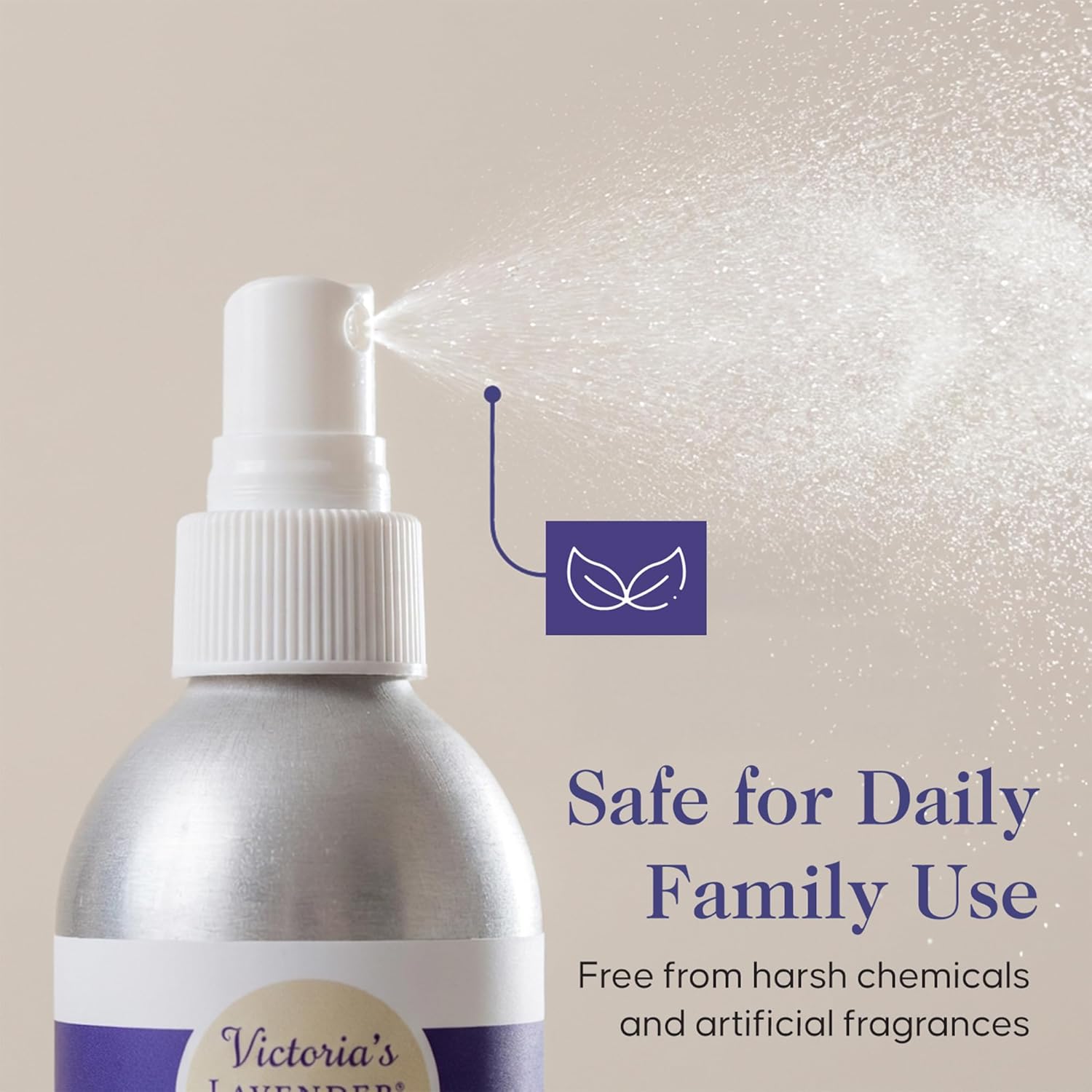 Victoria's Lavender Linen Spray - Aromatherapy Pillow Mist & Linen Spray for Bedding, Soothing Lavender Essential Oil Pure Blend for Bed & Pillows, Relaxing, Handmade in Oregon, Made in USA (8 oz)