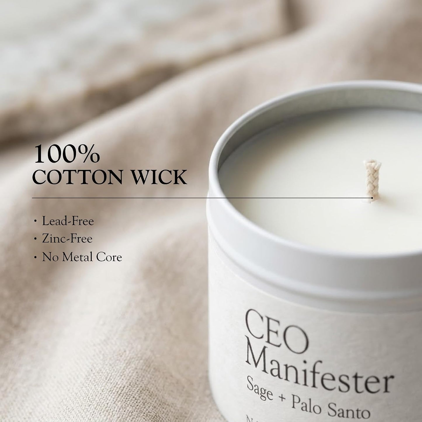 Natural Soy Wax Candle with Mantra – Clean Burn 100% Cotton Wick (No Lead or Zinc) – Phthalate-Free & Paraben-Free – Long-Lasting – Gift for Women – 6 oz (Relax, Babe Vanilla + Coconut)