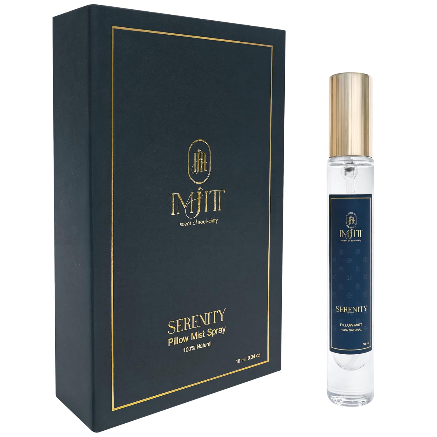 Serenity deep sleep pillow spray - 100% Natural Blend of 11 Essential Oils with Lavender & Chamomile. Calming aromatherapy pillow spray for sleeping to create a relaxing atmosphere (10ml)