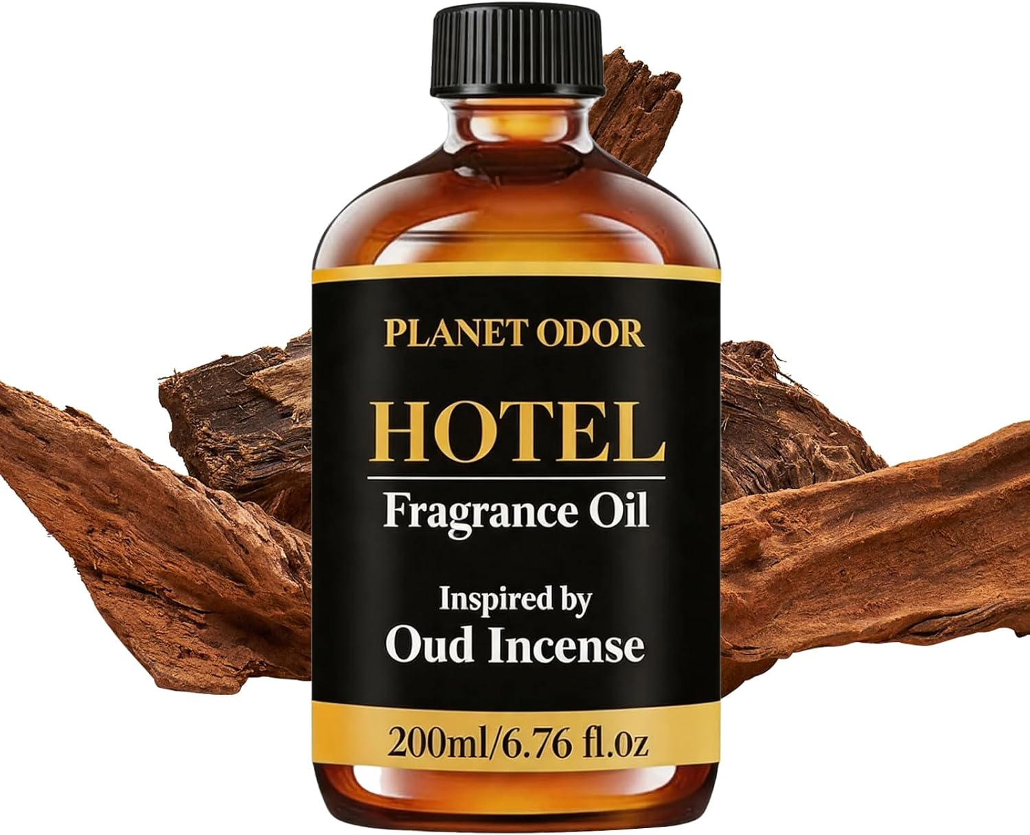 Oud & Ebony Diffuser Oil - Luxury Essential Oils for Diffuser Refill & Air Freshener Room Spray, Long-Lasting Natural Home Fragrance and Hotel Scent for Diffusers & HVAC Machines（(6.76 Fl Oz)
