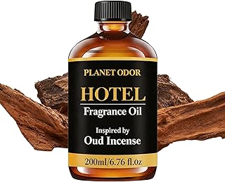 Oud & Ebony Diffuser Oil - Luxury Essential Oils for Diffuser Refill & Air Freshener Room Spray, Long-Lasting Natural Home Fragrance and Hotel Scent for Diffusers & HVAC Machines（(6.76 Fl Oz)
