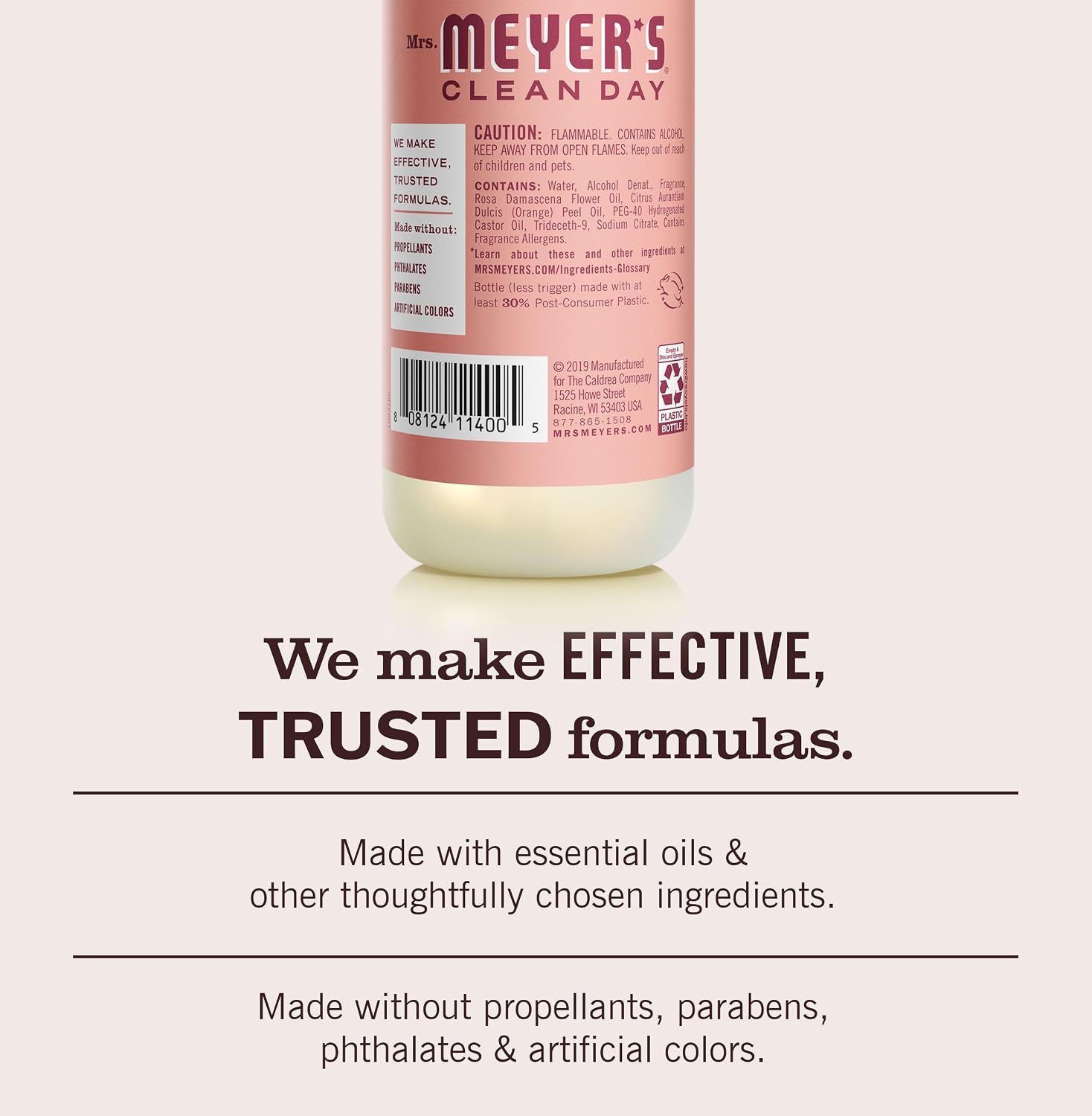 MRS. MEYER'S CLEAN DAY Room Freshener Spray, Rose Scent, Limited Edition Scent, Contains Essential Oils (8 Fl Oz (Pack of 1))