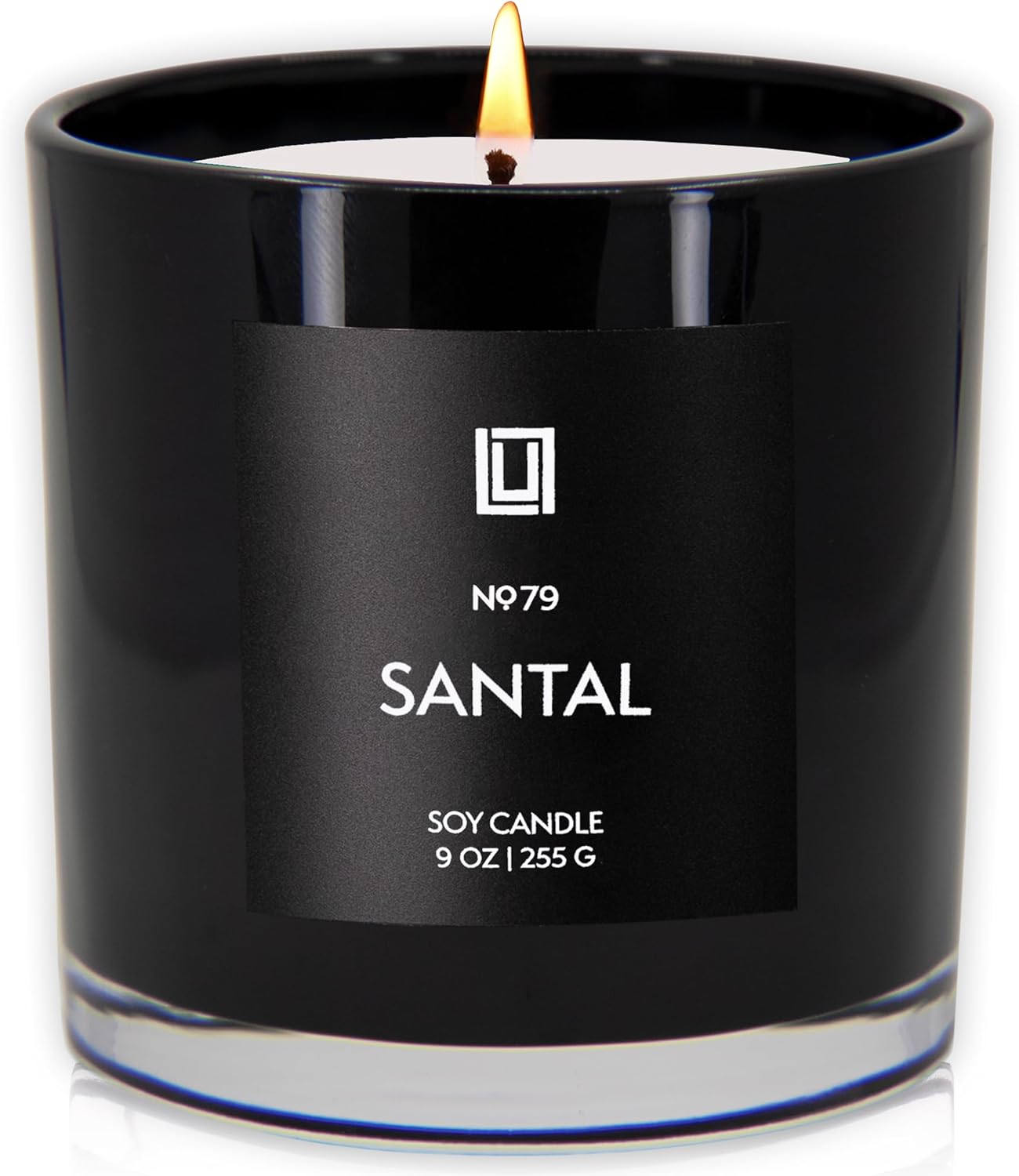 Lulu Candles | Santal | Luxury Scented Soy Jar Candle | Hand Poured in The USA | Highly Scented & Long Lasting (9 Oz.)