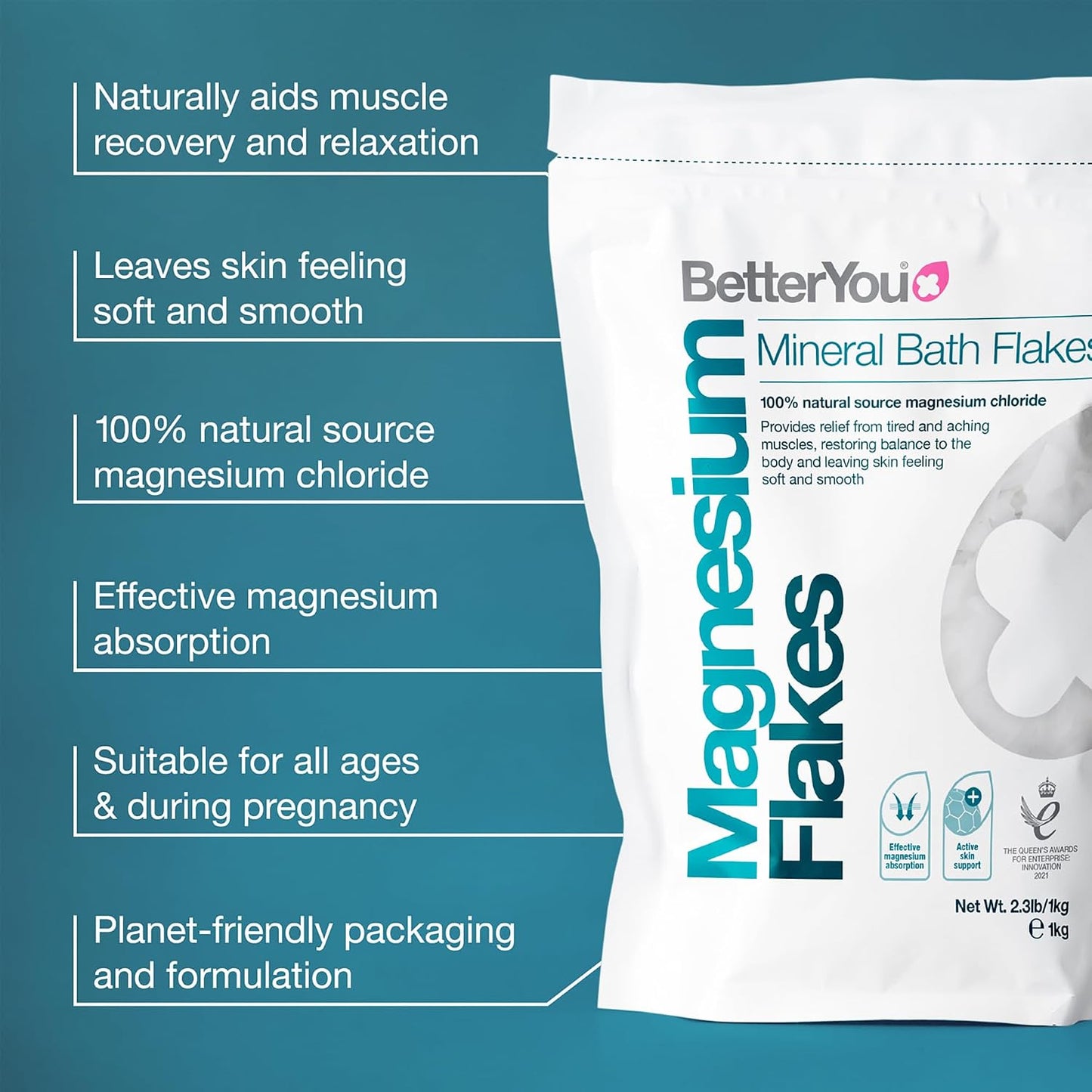 BetterYou Joint Bundle - Magnesium Mineral Bath Flakes and Joint Body Spray - Bath Salts and Essential Oils Spray Soothes Tired Muscles - 2 pc