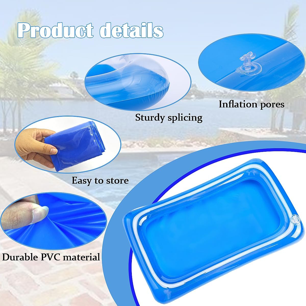 Inflatable Pool Foot Bath Basin, Portable Foot Soaking Bath Basin with Pump, Small Inflatable Pool for Pools Entry Ladder Above Ground Swimming Pools Clean Feet Pedicure Supplies